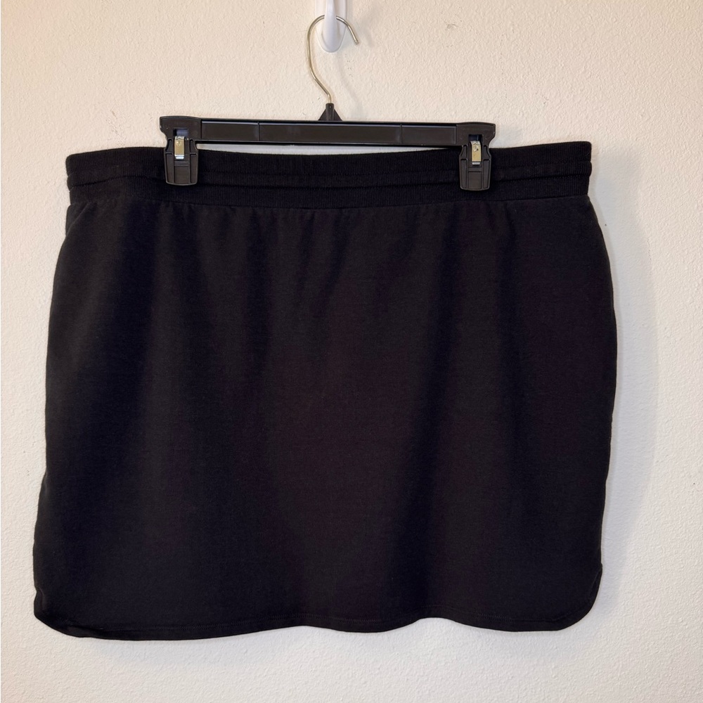 Daily Ritual Black Terry Cloth Skirt XL - Picture 4 of 6